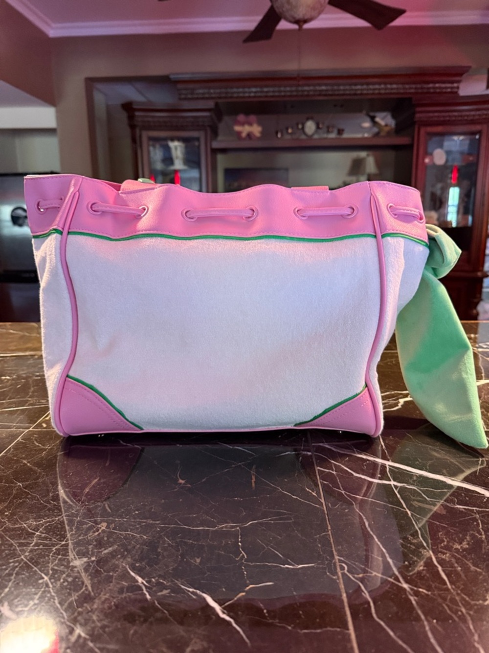 Juicy Couture Retro Strawberry Tote powder blush with additional matching wallet - Picture 5 of 8